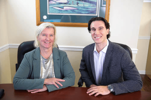 Michele Flynn, CPA, and Joe Sciacca, CPA, together at their Sea Girt office